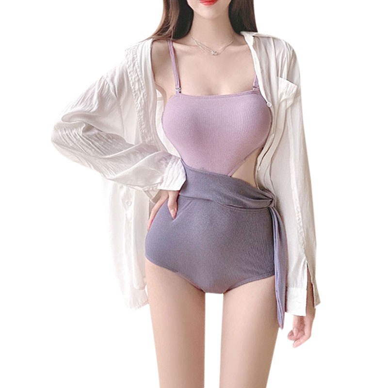 Bộ Đồ Bơi Một Mảnh Lưng Cao Phối Nơ Xinh Xắn Dành Cho Nữ sexy | BigBuy360 - bigbuy360.vn