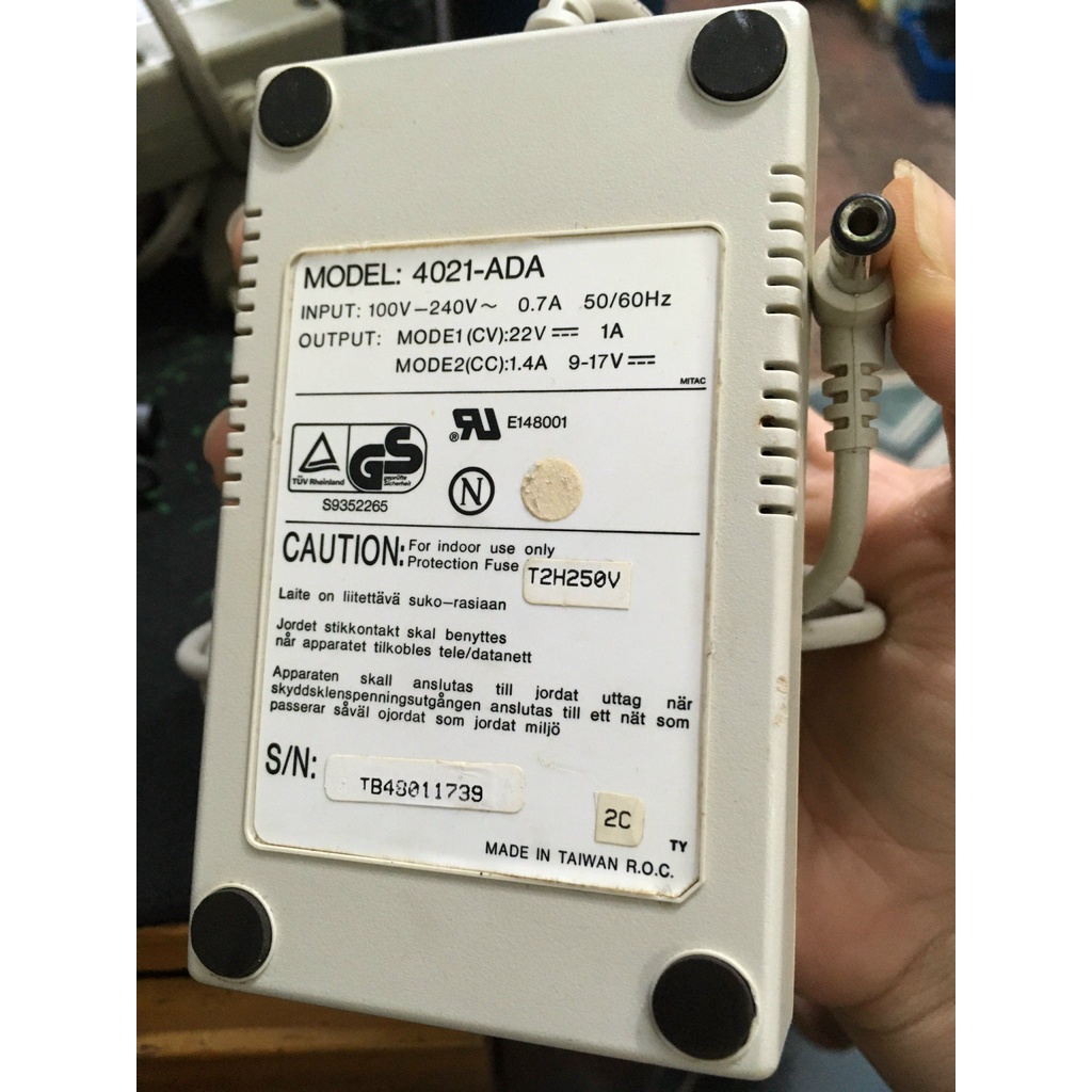 🌟CHÍNH HÃNG, QUA SỬ DỤNG 🌟 Bộ sạc Nguồn điện adapter Netzteil 4021-ADA 22V 1A - KÈM DÂY NGUỒN
