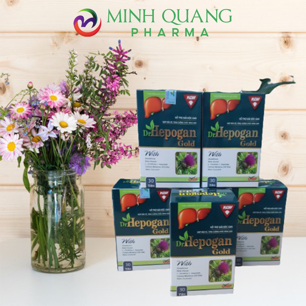 Viên uống HEPOGAN GOLD hỗ trợ giải độc gan, mát gan, tiêu độc lọ 30 viên