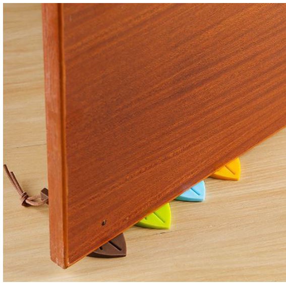 Miếng chặn cửa silicon hình chiếc lá chống va đập cửa