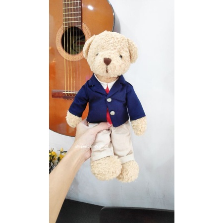 Gấu bông teddy museum mặc đồ siêu cưng- gấu bông museum hàn quốc nhiều mẫu đáng yêu