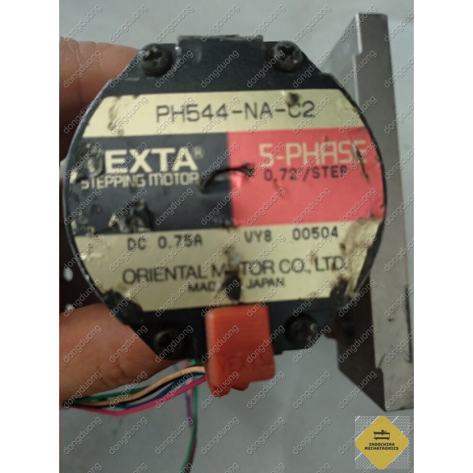 Bộ động cơ liền giảm tốc của Oriental motor mã PH544-NA-C2 hoặc PH544-HGT-NB kèm điều khiển 5 pha, hàng tháo máy, tested