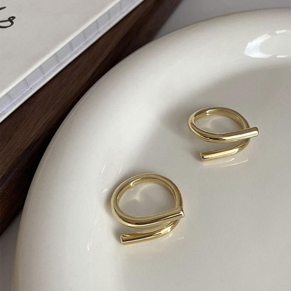 Nhẫn Hở Bằng Kim Loại Tùy Chỉnh Thiết Kế Tinh Tế Thời Trang Cho Nam Và Nữ