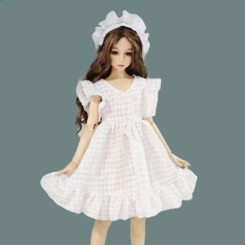 Đầm Búp Bê BJD 26-60cm 1/3 1/4 1/6 Kèm Băng Đô Xinh Xắn