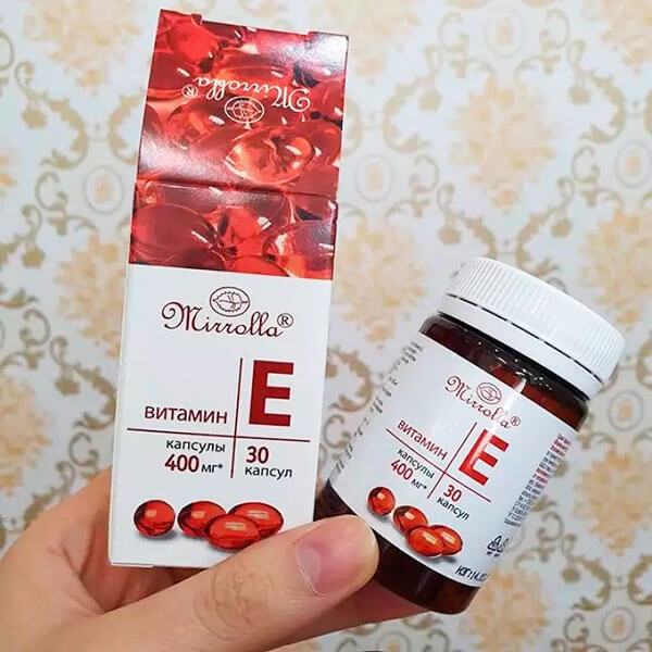 Vitamin E 400mg Mirrolla Nga 30 viên - Vitamin E đỏ của Nga
