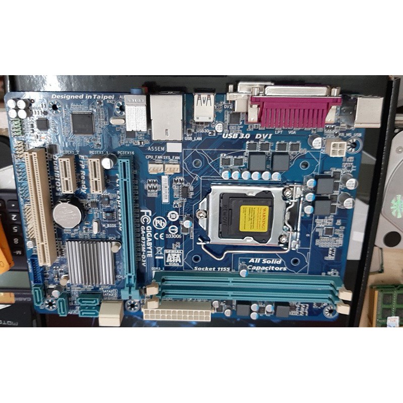 Bo mạch chủ Main Gigabyte B75M-D3V - Hàng công ty  - Bảo hành 36 tháng