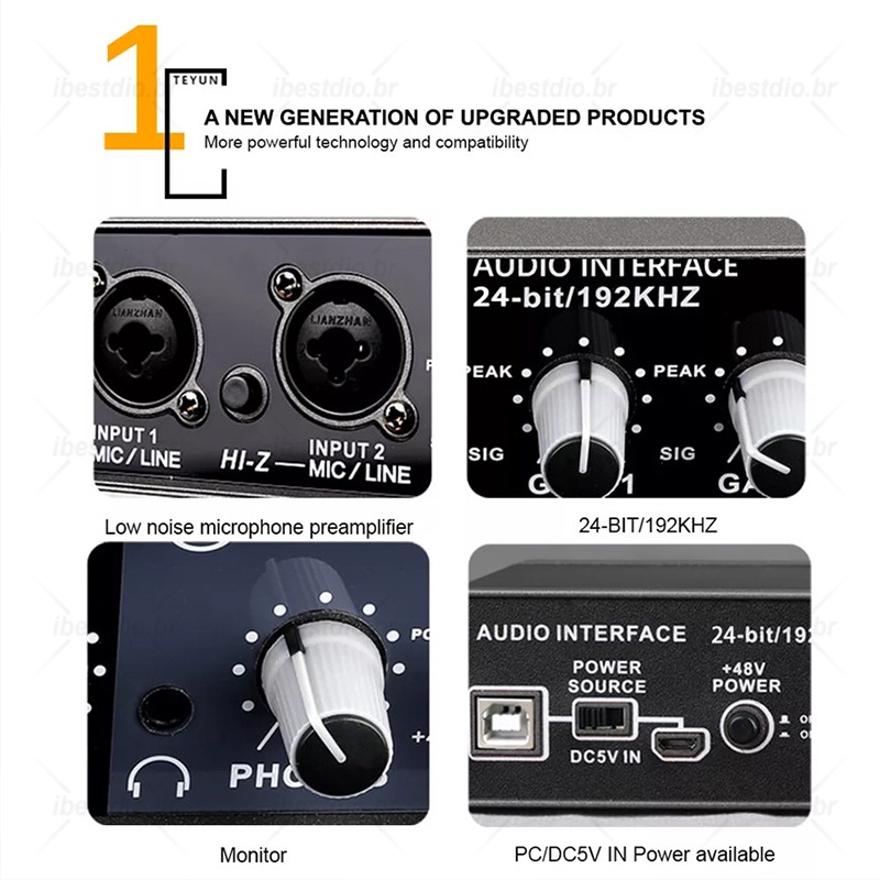 Thẻ Âm Thanh Ghi Âm Chuyên Nghiệp Cho Studio