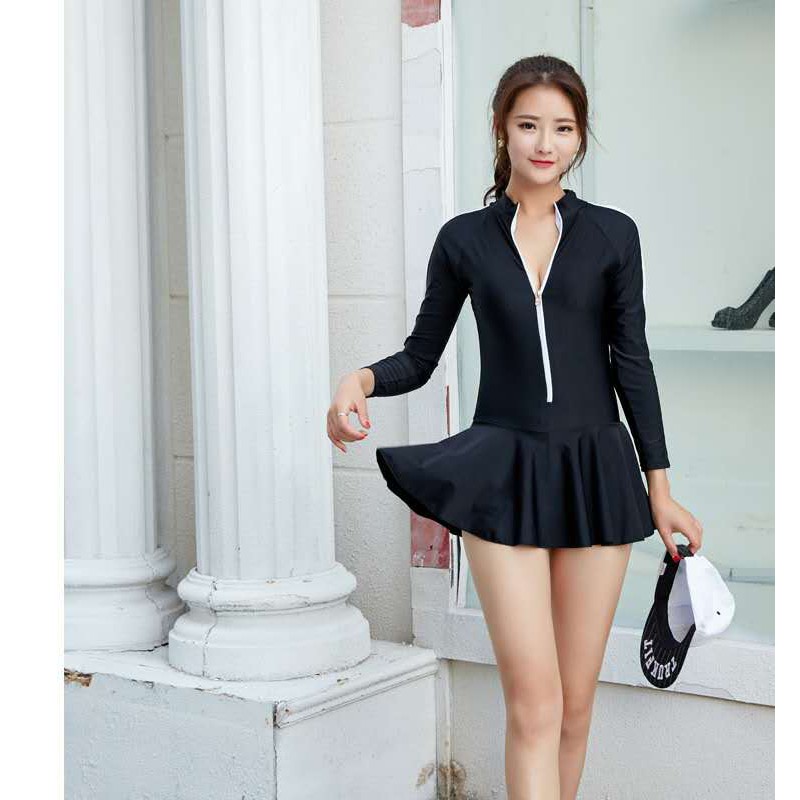 Đồ bơi nữ kín đáo tay dài chống nắng có size lớn - MH7068 | BigBuy360 - bigbuy360.vn