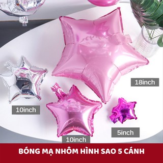 Bóng bay lôi xạ hình sao 18" trang trí sinh nhật sự kiện thôi nôi cổng bóng