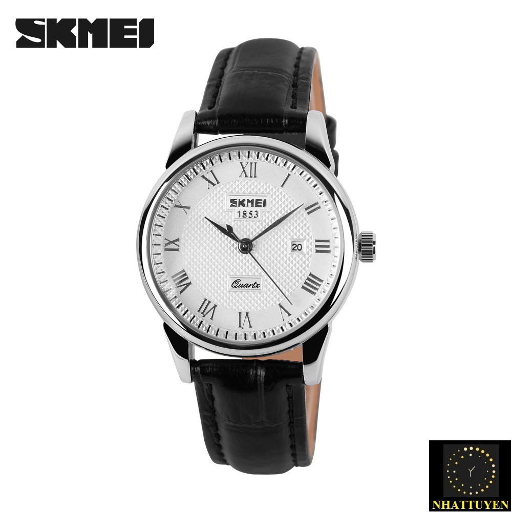 [ xả kho ] ĐỒNG HỒ NAM SKMEI 9058 DÂY DA CHÍNH HÃNG, CHỐNG NƯỚC VÀ CHỐNG XƯỚC