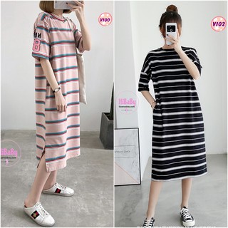 Váy Bầu Sau Sinh Cho Con Bú V100