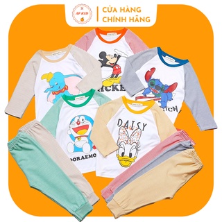 Bộ Thu Đông Cho Bé 💖 Bộ Sọc Voi Dumbo Dài Tay Cho Bé Trai Bé Gái 💖 Chất Cotton Cao Cấp Siêu Co Giãn Thấm Hút Mồ Hôi Tốt