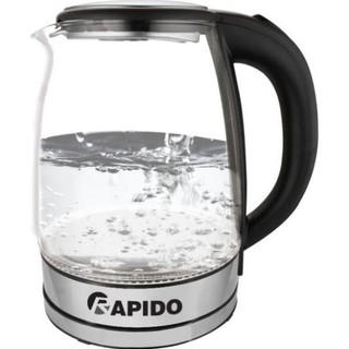 Ấm nước siêu tốc thủy tinh chịu nhiệt Rapido 1.8L