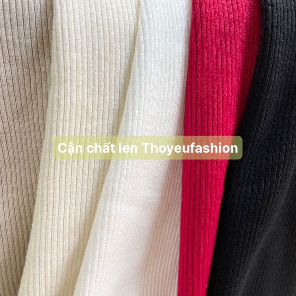 Áo Len Kiểu Tay Dài Cổ Trễ Vai Phong Cách Hàn Quốc Thời Trang Dành Cho Nữ