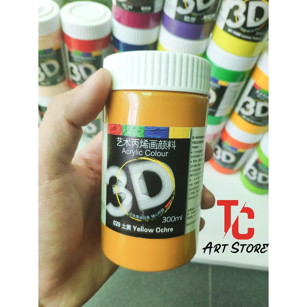 BẢNG MÀU 1 Màu acrylic 3D - 5D 300ml