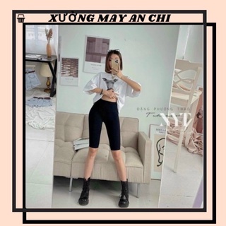 Quần lửng legging nữ nâng mông ôm body