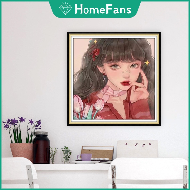 Bộ Tranh Đính Đá 5D Tự Làm 30x30cm / 40x40cm / 50x50cm Trang Trí Nhà Cửa