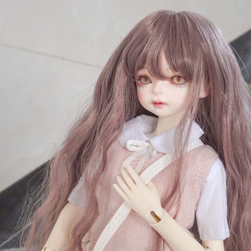 Kk Bộ Tóc Giả Xoăn DW004 bjd Cho Búp Bê Tỉ Lệ 1 / 3