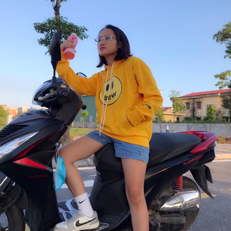 Áo hoodie drew in hình mặt cười  nam nữ chất nỉ ngoại mềm mịn fom rộng unisex oversize đến 68kg sẵn nhiều màu BTZ 05 | BigBuy360 - bigbuy360.vn