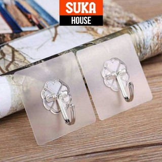 Móc Dính Dán Tường Chịu Lực Trong Suốt Siêu chắc S001