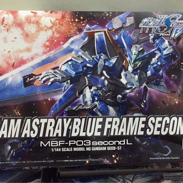 Mô hình lắp ráp Gundam HG 1/144 Astray Blue Frame Second L Revive Bandai