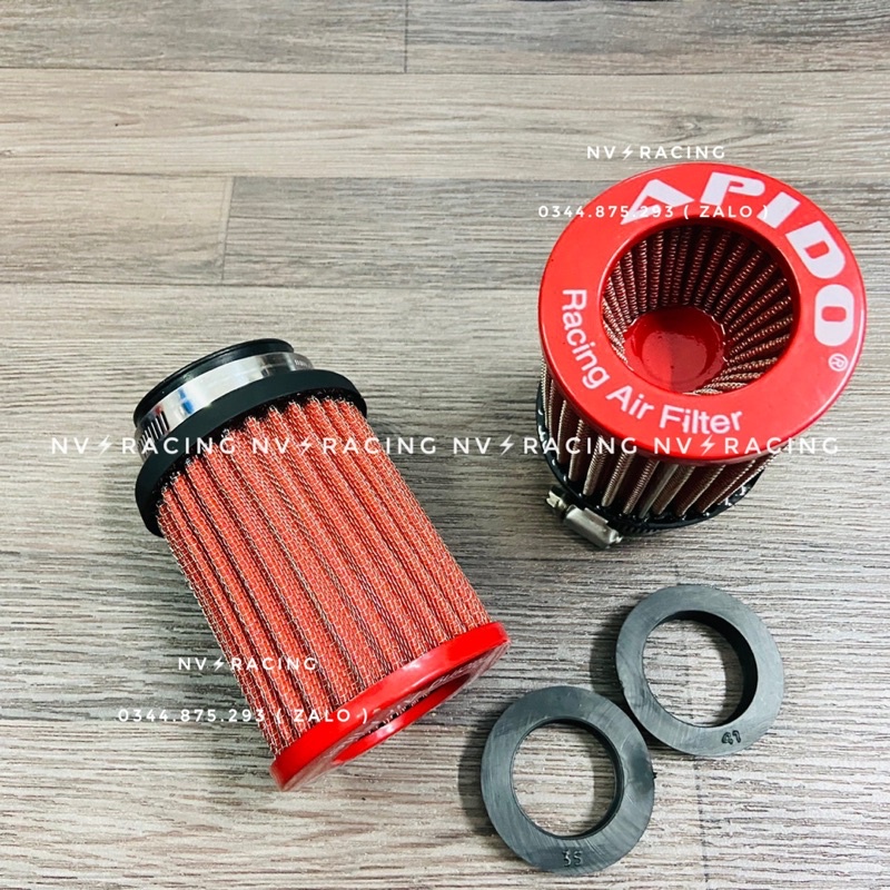 Lọc gió trụ Apido 2 họng 49mm hành chính hãng
