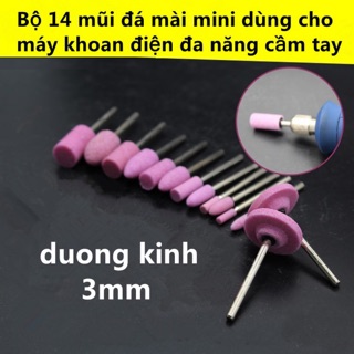 Bộ 14 mũi đá mài mini dùng cho máy khoan điện đa năng cầm tay