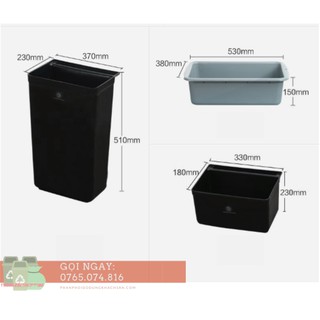 THAU VÀ XÔ NHỰA XE ĐẨY THU GOM CHÉN DĨA TRONG NHÀ HÀNG