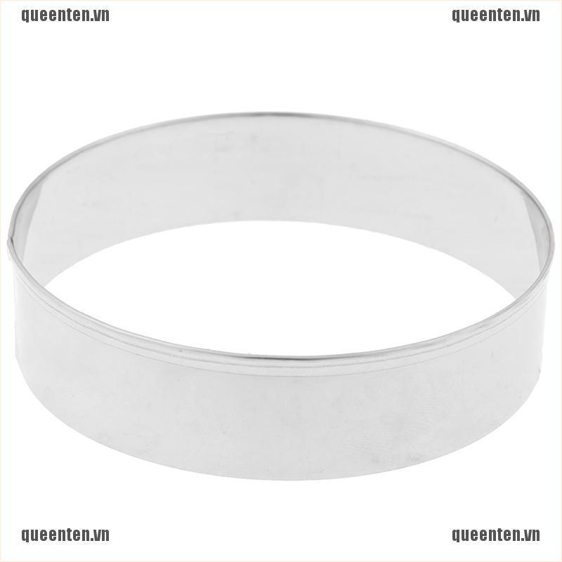 5 Set Round Circle Stainless Steel Cookie Cutter Biscuit DIY Baking Pastry Mold QUVN