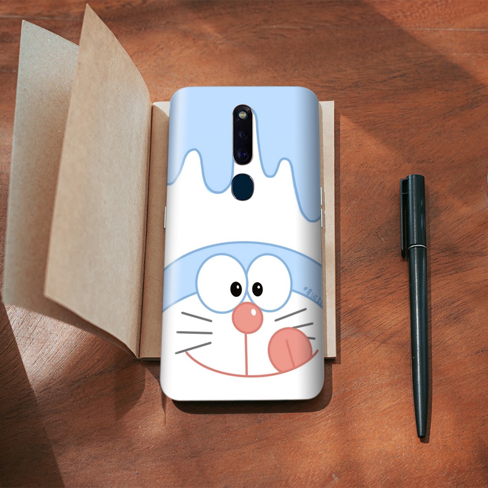 Miếng Dán Skin Điện Thoại In Hình Doremon Ice Cream Cho Iphone 7/ 8/ X/ XS/ 11/ 11 Pro Max Và Các Dòng Máy Android