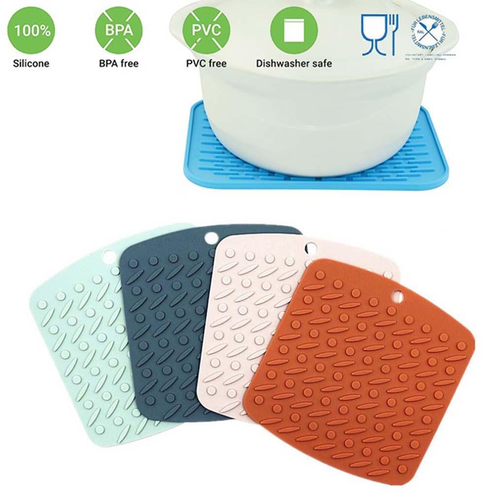 Bộ 2 / 4 Miếng Lót Cách Nhiệt Bằng Silicone Siêu Bền Tiện Dụng