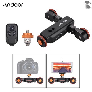 COD☆ Andoer L4 PRO Motorized Camera Video Dolly with Scale Indication Electric Track Slider Wireless