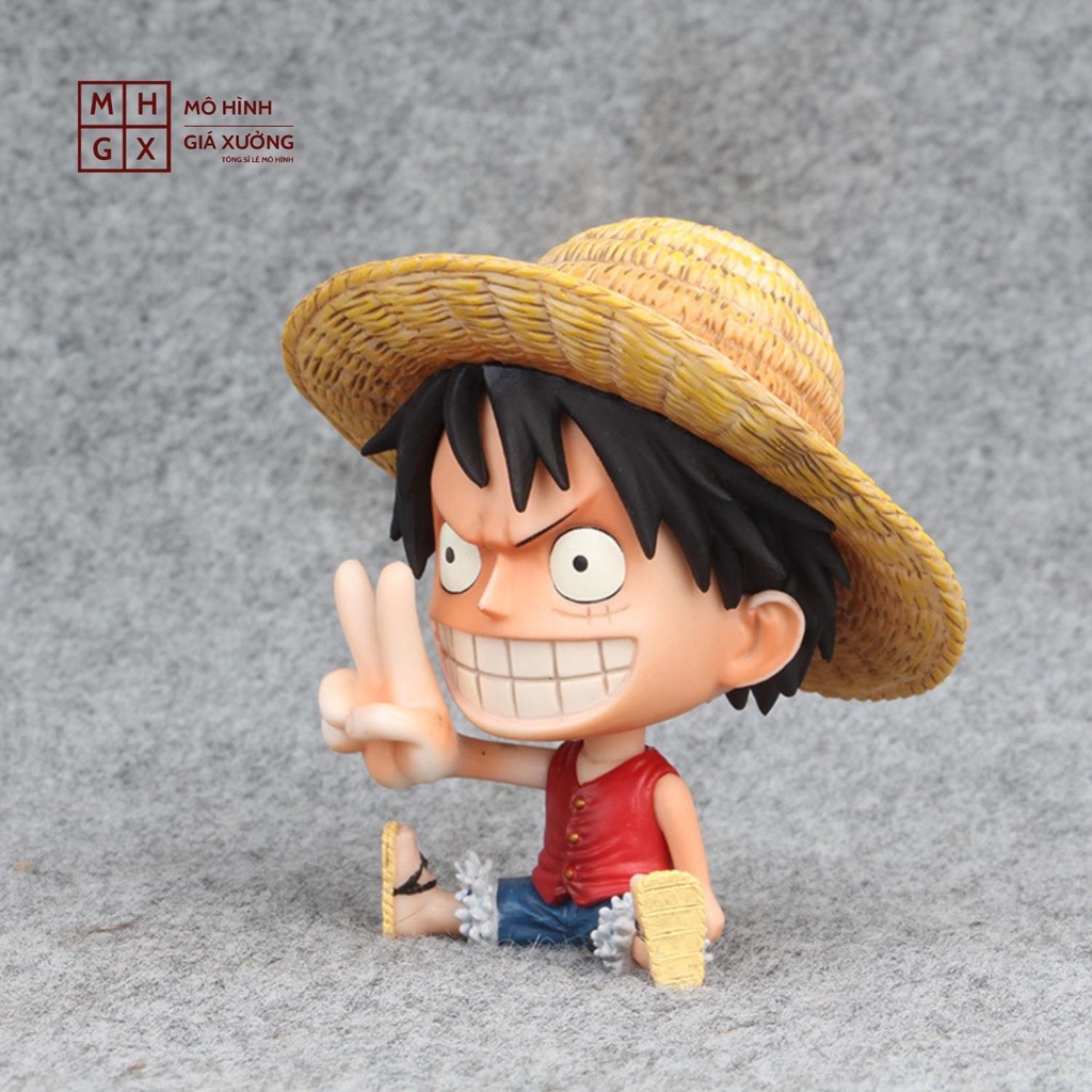 Mô hình One Piece chibi Luffy cực dễ thương cao 9cm , figure one piece , mô hình giá xưởng