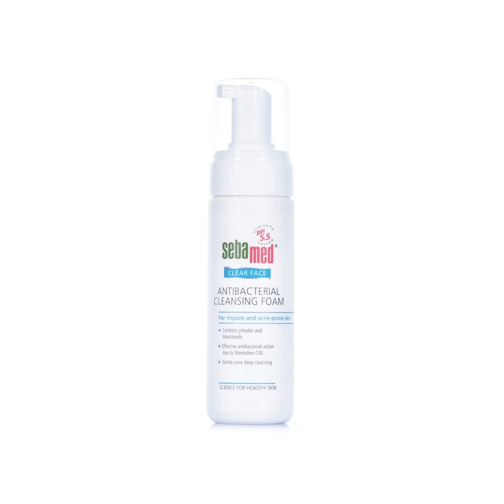 Sửa rửa mặt tạo bọt kháng khuẩn giảm mụn Sebamed pH 5.5 Clear Face AntiBacterial Cleansing Foam 150ML | BigBuy360 - bigbuy360.vn
