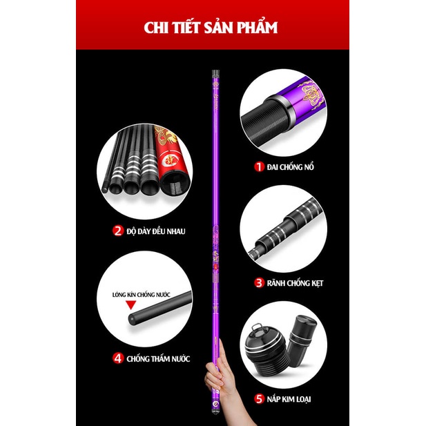 Cần tay Guide basen thắng lợi 4H tím