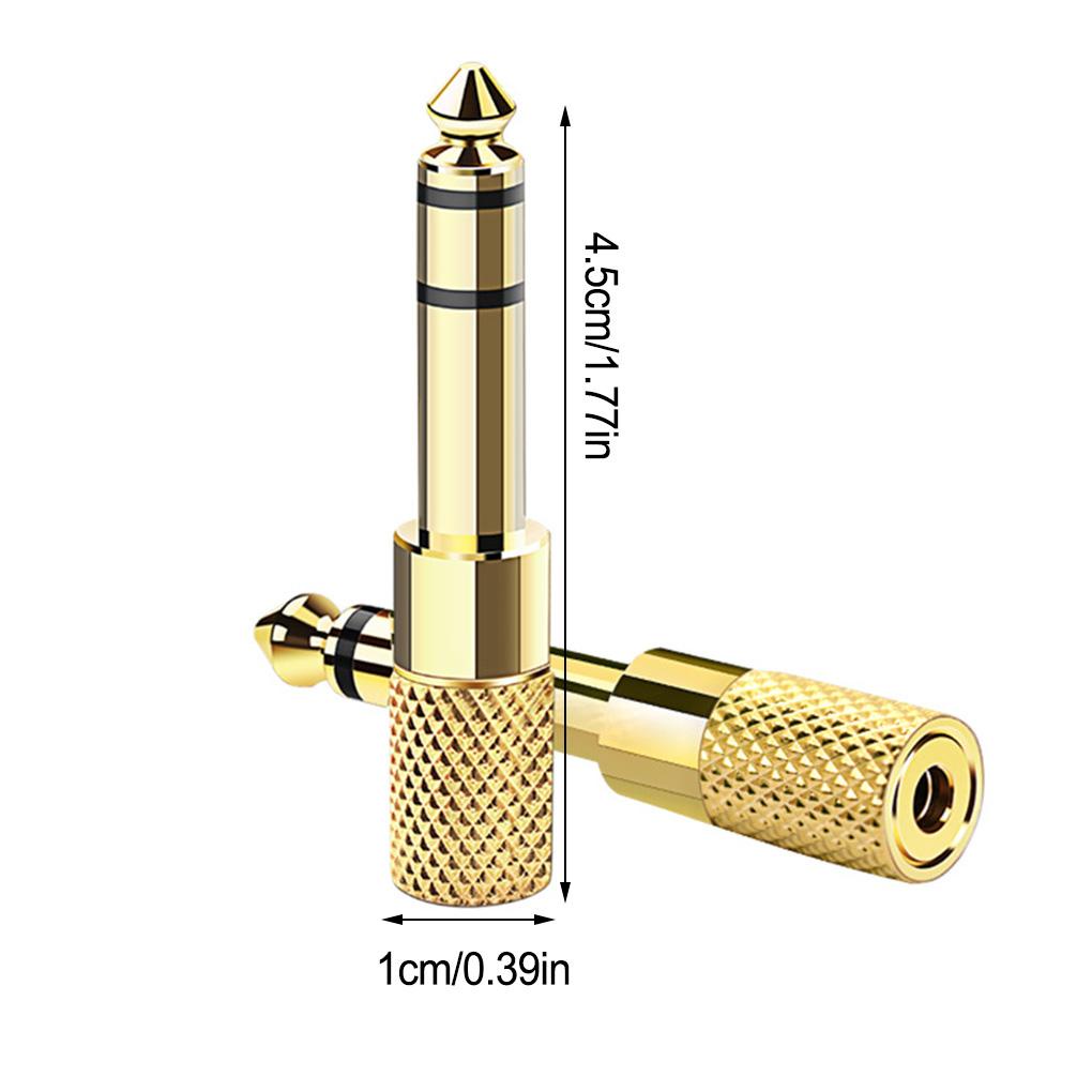 Giắc Cắm Chuyển Đổi 6 35Mm Male Sang 3 5 mm Female Chống Tai Nghe