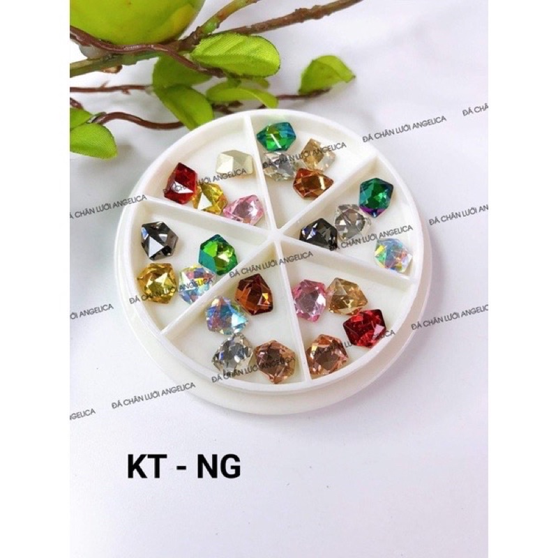 Đá Khối khay tròn Mix Angelica KTK 36v- Phụ kiện đồ nail