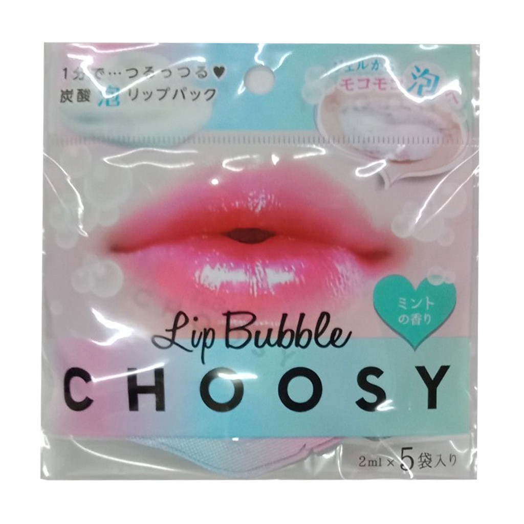 Mặt Nạ Naris Pure Smile Sủi Bọt Dành Cho Môi Choosy Lip Bubble Pack Gói 20g/5 miếng