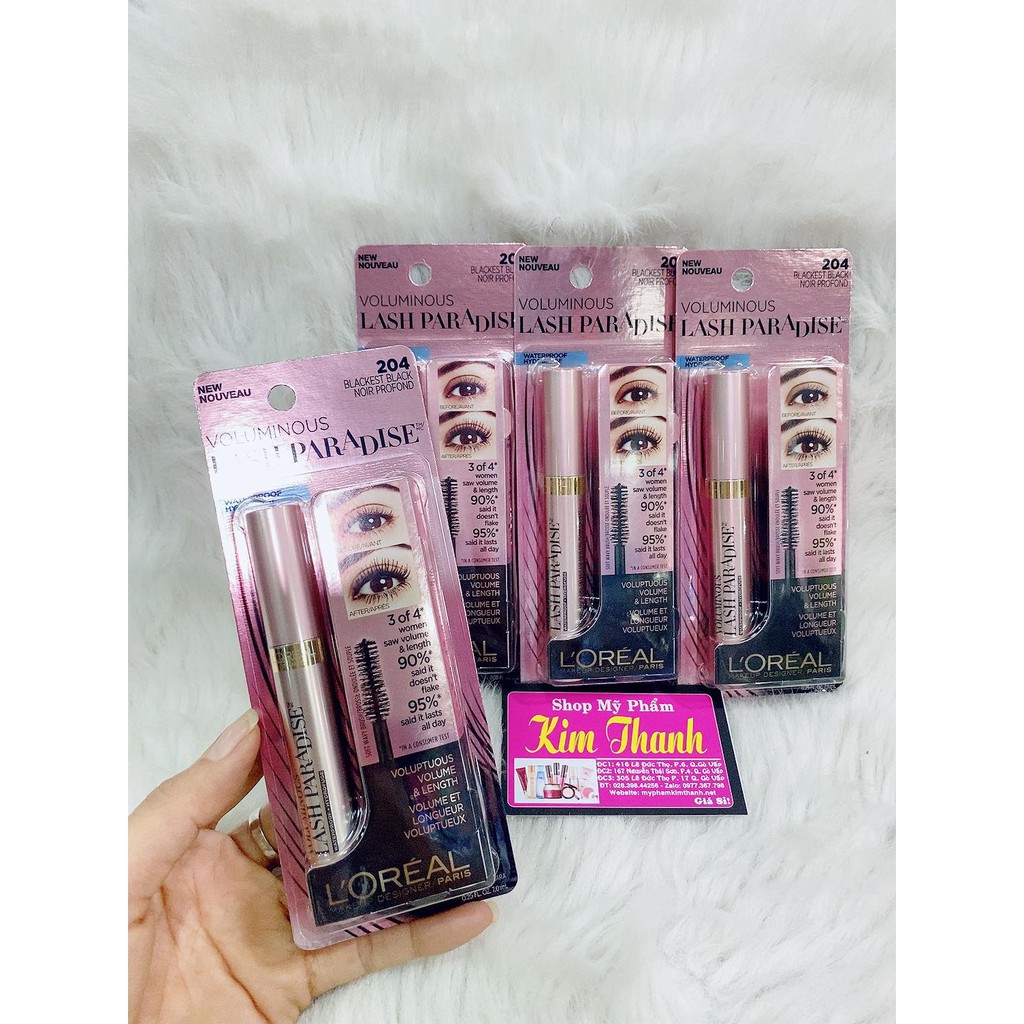 Mascara Loreal dài mi Voluminous Lash Paradise Waterproof