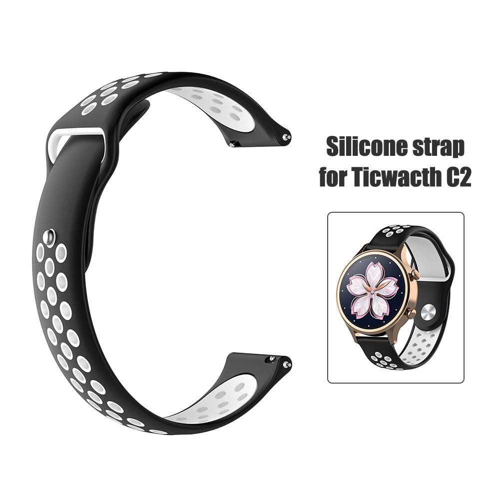 Dây silicon thay thế cho vòng tay thông minh Ticwatch C2 18mm