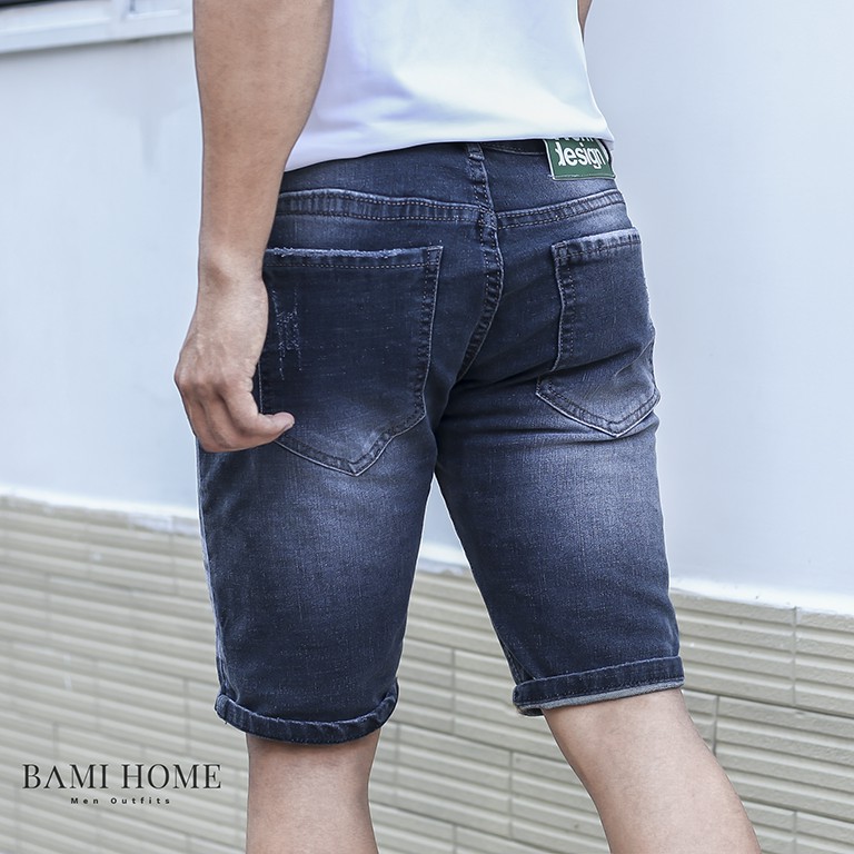 Quần short jean basic BAMI HOME form slim, màu đơn giản, dễ phối đồ QJCT1- 02 | BigBuy360 - bigbuy360.vn