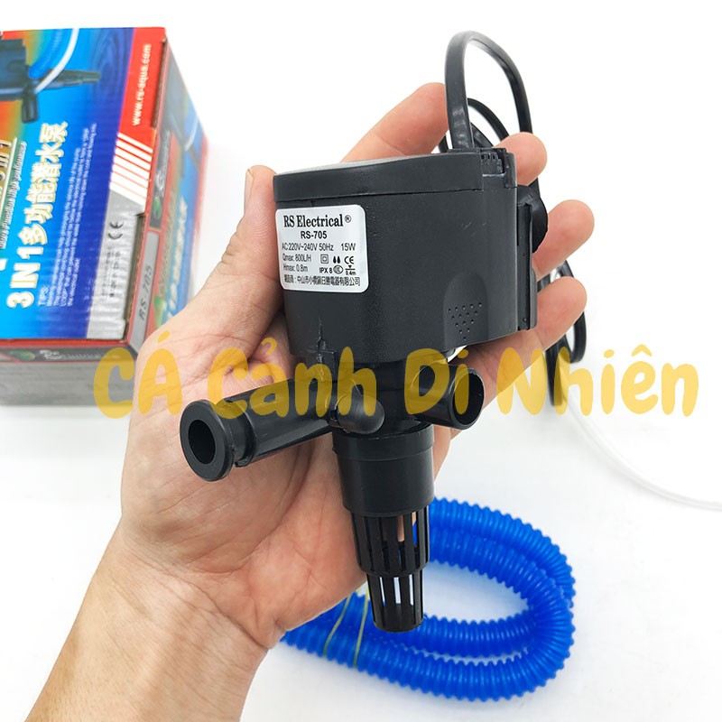 Máy bơm chìm 15W RS-705 lọc nước cho hồ cá cảnh RS 705