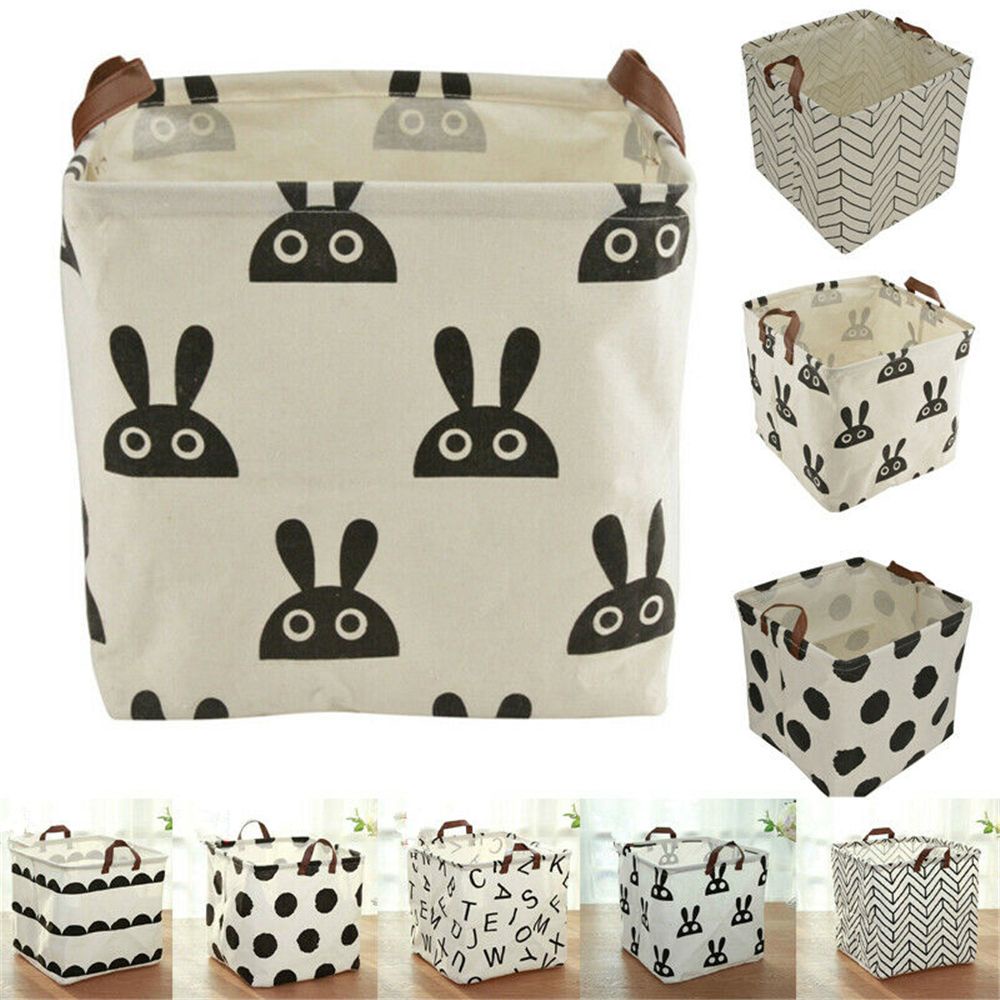 Giỏ Đựng Đồ Bằng Vải Có Thể Gập Lại Tiện Dụng Cho Gia Đình