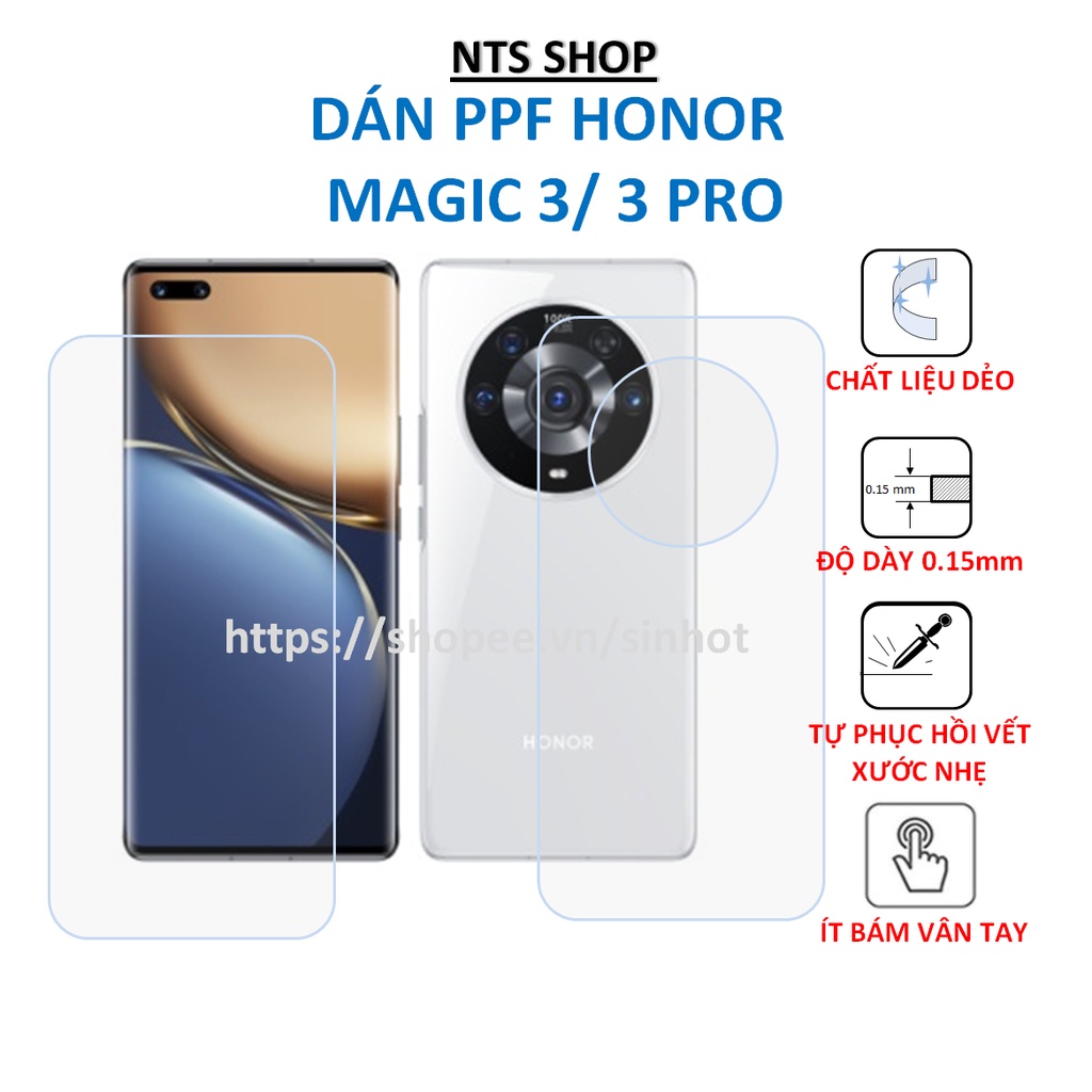 Dán PPF chống xước màn hình Honor Magic 3/ 3pro
