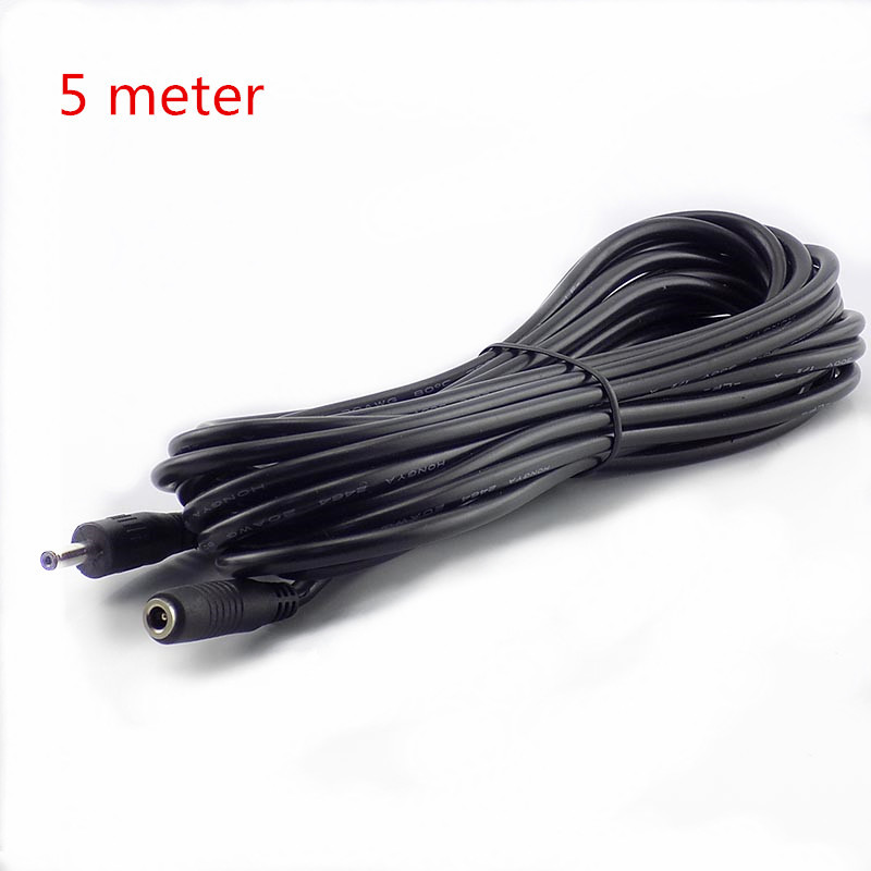 Dây Cáp Nối Nguồn 5V 2A DC Male Sang Female 3.5mm * 1.35mm Female Cho CCTV Camera Đèn Led
