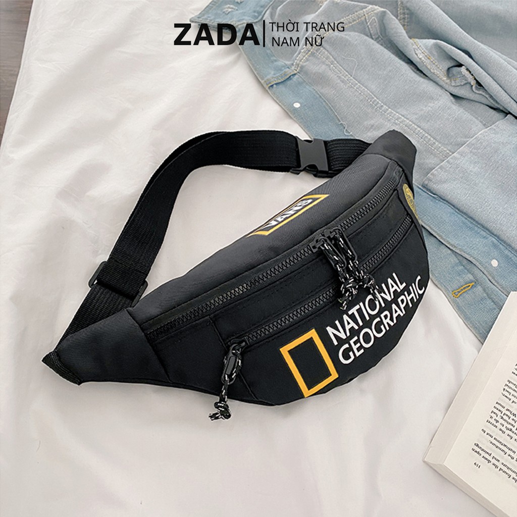  Túi đeo chéo nam nữ ZADA chất liệu vải dù phong cách thời trang đeo hông [Z743]