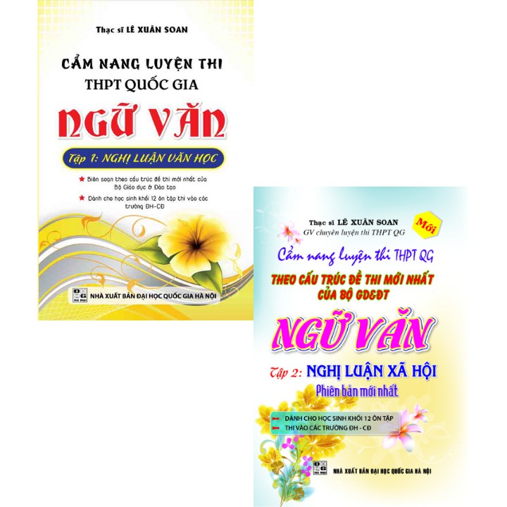 Sách Tham Khảo - Combo Cẩm nang luyện thi đại học Ngữ Văn - Nghị luận văn học - Nghị luận xã hội (2 cuốn) - KV