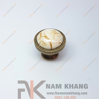 Núm nắm tủ mạ đồng cổ NK209-C
