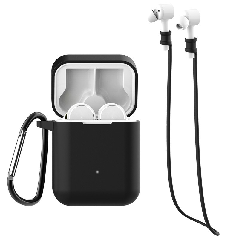 Vỏ Bảo Vệ Hộp Sạc Tai Nghe Xiaomi Air Bluetooth Không Dây Bằng Silicon Kèm Hộp Đựng Chống Rơi