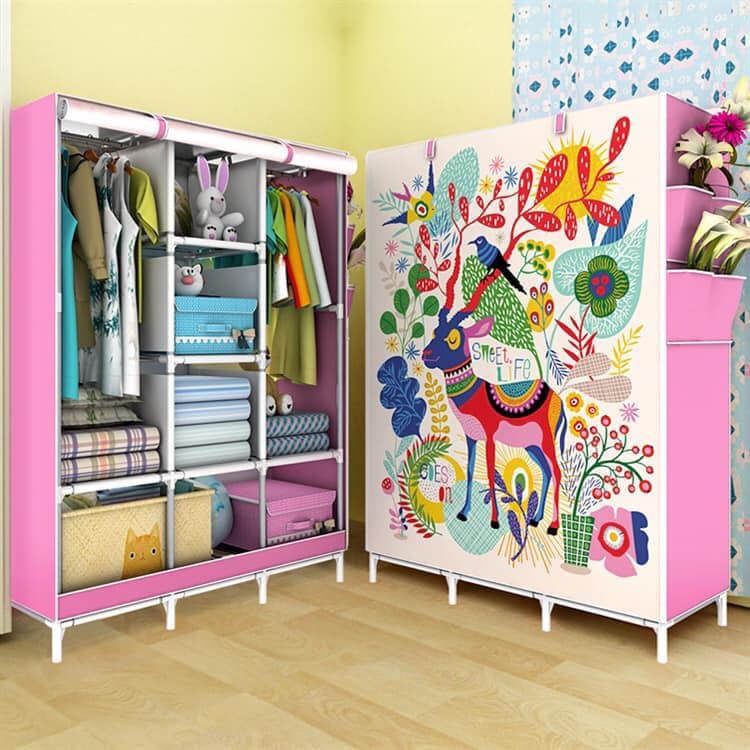 TỦ VẢI 3 BUỒNG 8 NGĂN 3D